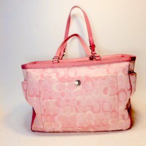 Coach Signature Diaper Bag Tote